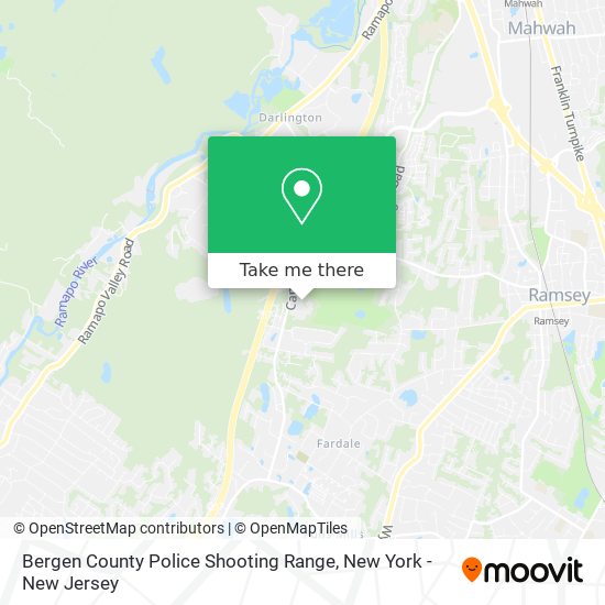 Bergen County Police Shooting Range map