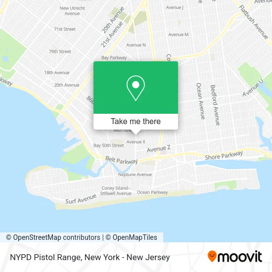 NYPD Pistol Range map