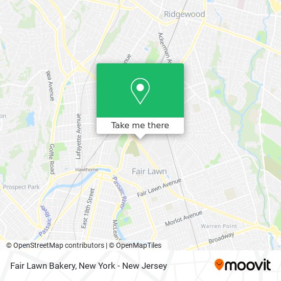 Mapa de Fair Lawn Bakery