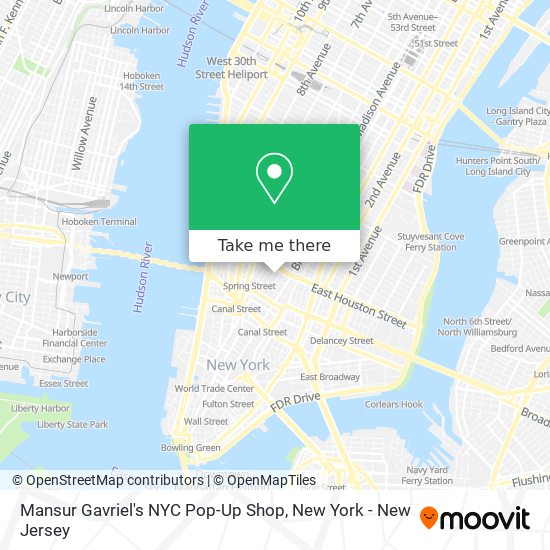 Mansur Gavriel's NYC Pop-Up Shop map