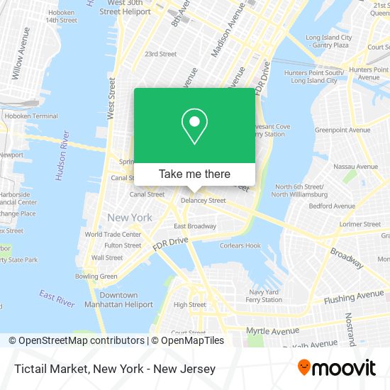 Tictail Market map