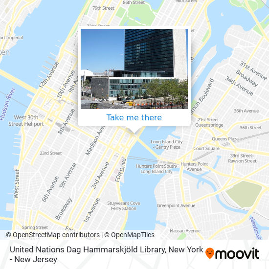 United Nations Dag Hammarskjöld Library map