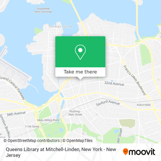 Mapa de Queens Library at Mitchell-Linden