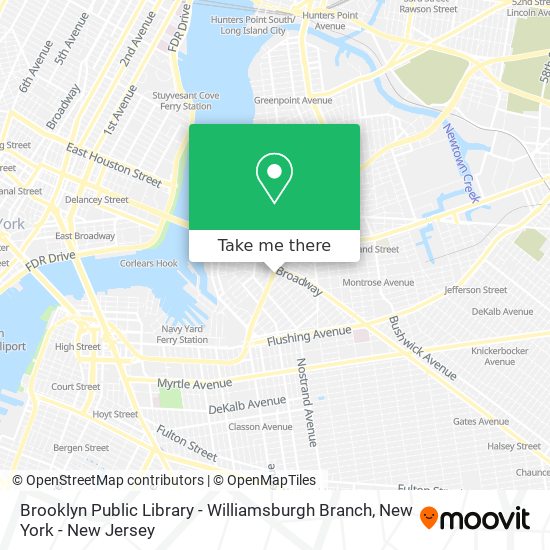 Brooklyn Public Library - Williamsburgh Branch map