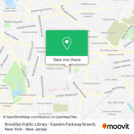 Brooklyn Public Library - Eastern Parkway Branch map