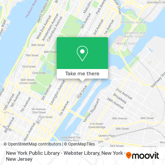 Mapa de New York Public Library - Webster Library