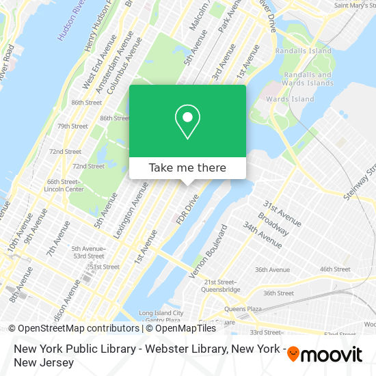 New York Public Library - Webster Library map