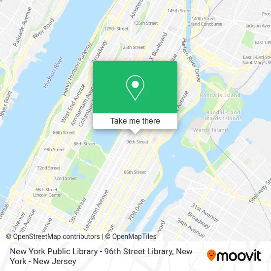 New York Public Library - 96th Street Library map