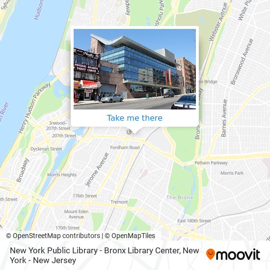 New York Public Library - Bronx Library Center map