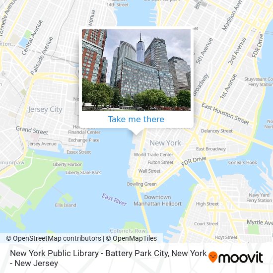 New York Public Library - Battery Park City map