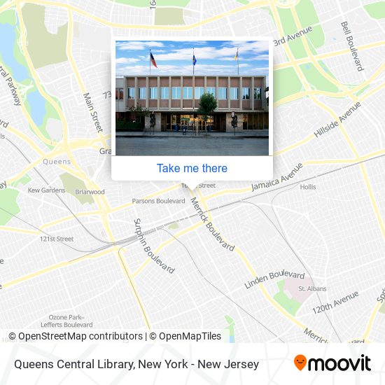 Queens Central Library map