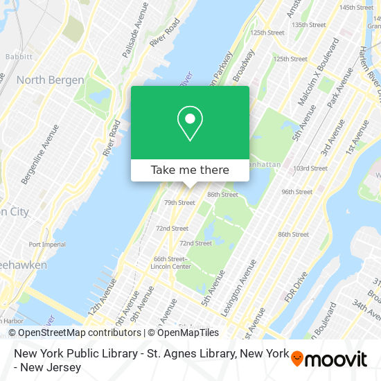 Mapa de New York Public Library - St. Agnes Library