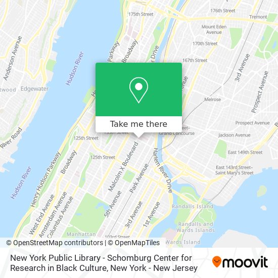 Mapa de New York Public Library - Schomburg Center for Research in Black Culture
