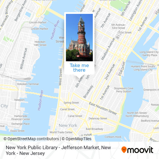 New York Public Library - Jefferson Market map