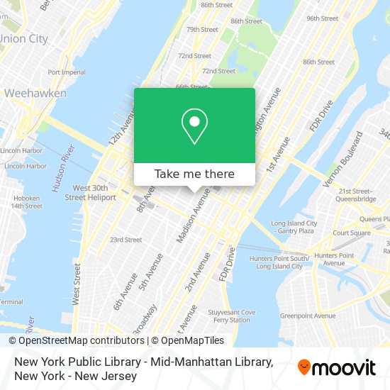 New York Public Library - Mid-Manhattan Library map