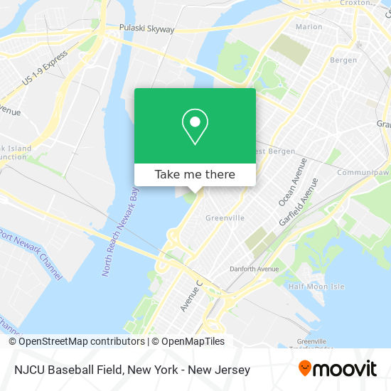 Mapa de NJCU Baseball Field