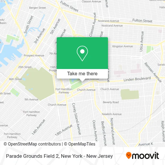 Parade Grounds Field 2 map