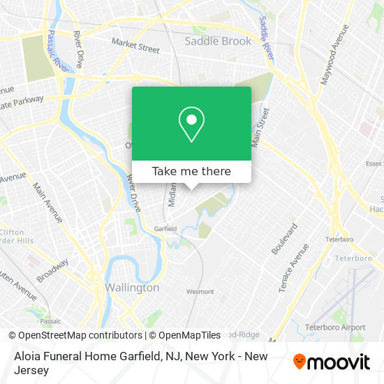 Aloia Funeral Home Garfield, NJ map