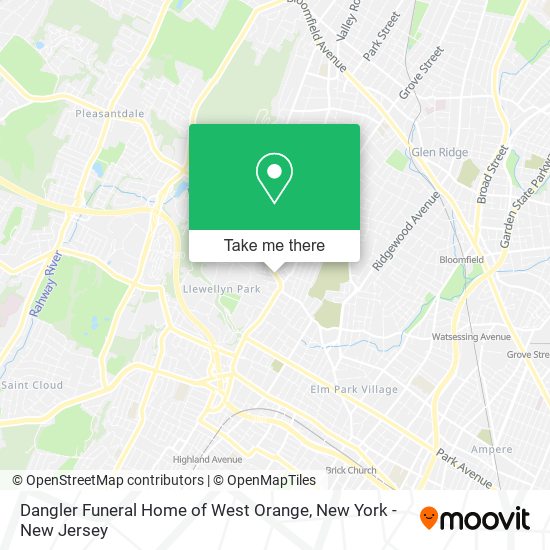 Mapa de Dangler Funeral Home of West Orange