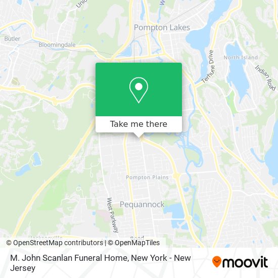 Mapa de M. John Scanlan Funeral Home