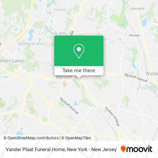 Vander Plaat Funeral Home map