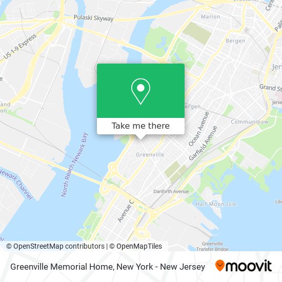 Greenville Memorial Home map