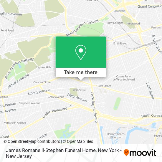 Mapa de James Romanelli-Stephen Funeral Home