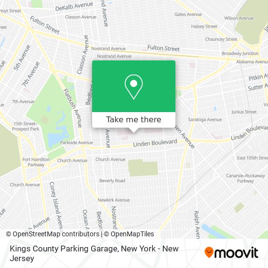Kings County Parking Garage map