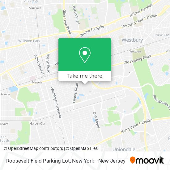 Mapa de Roosevelt Field Parking Lot