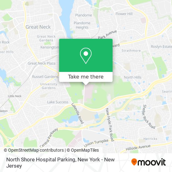 North Shore Hospital Parking map
