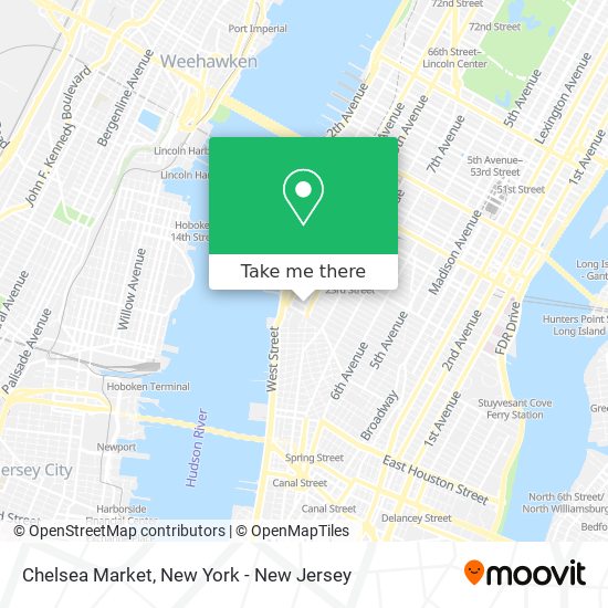 Mapa de Chelsea Market