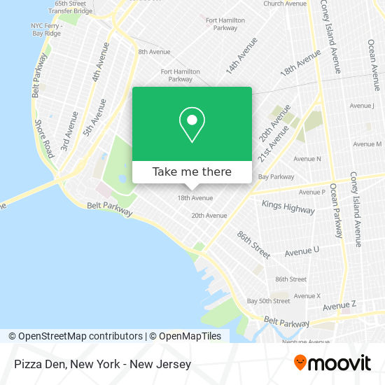 Pizza Den map