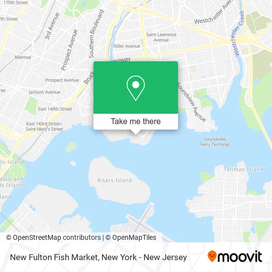 New Fulton Fish Market map