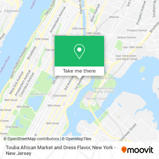 Mapa de Touba African Market and Dress Flavor