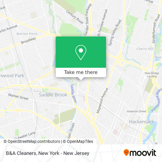 B&A Cleaners map