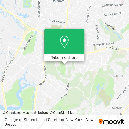 College of Staten Island Cafeteria map