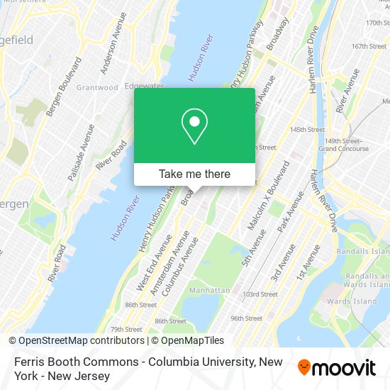 Mapa de Ferris Booth Commons - Columbia University