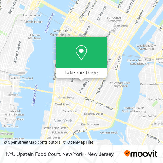 Mapa de NYU Upstein Food Court