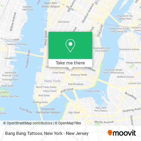 Bang Bang Tattoos map