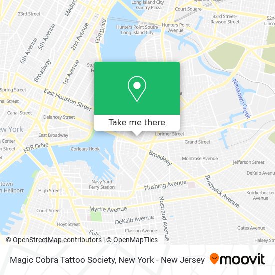 Magic Cobra Tattoo Society map