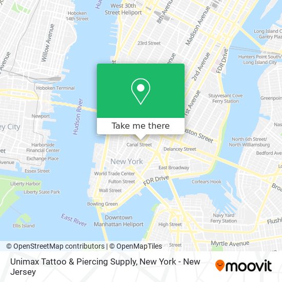 Unimax Tattoo & Piercing Supply map