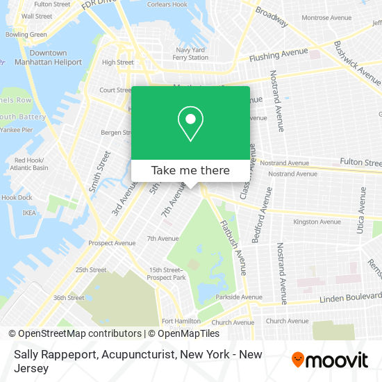 Sally Rappeport, Acupuncturist map
