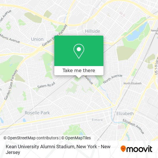 Kean University Alumni Stadium map