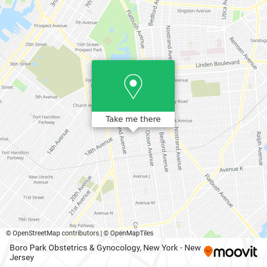 Mapa de Boro Park Obstetrics & Gynocology