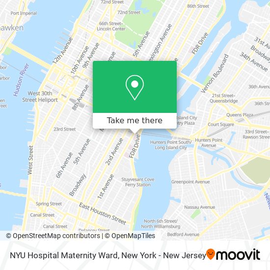 Mapa de NYU Hospital Maternity Ward