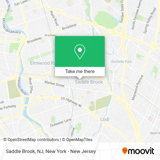 How To Get To Saddle Brook NJ By Bus Or Train