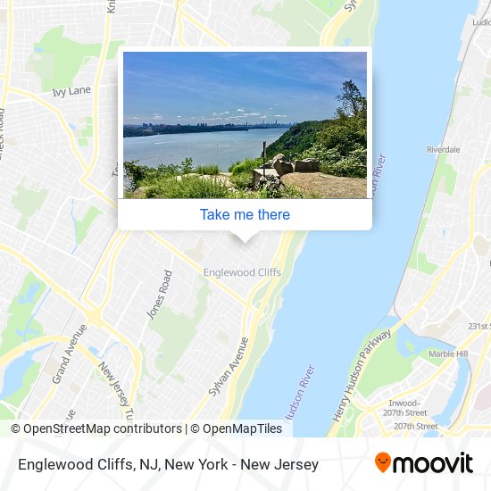 Mapa de Englewood Cliffs, NJ