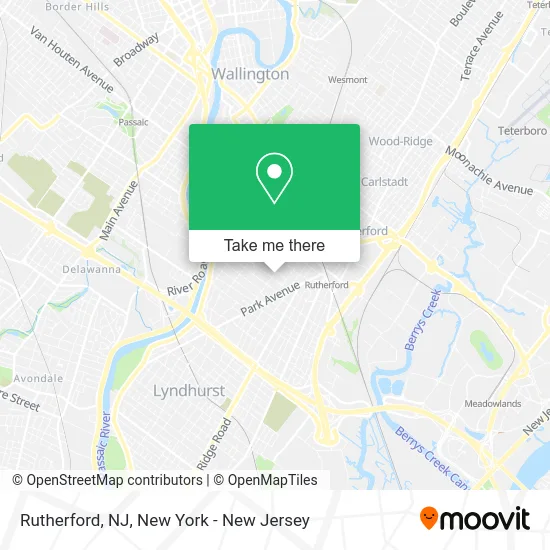 Rutherford, NJ map