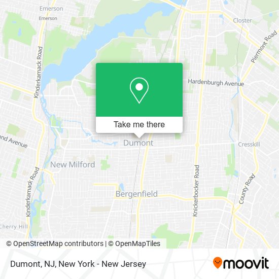 Dumont, NJ map