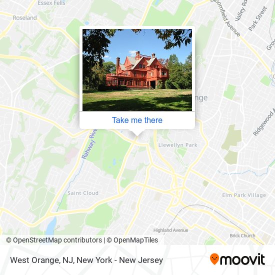 West Orange, NJ map